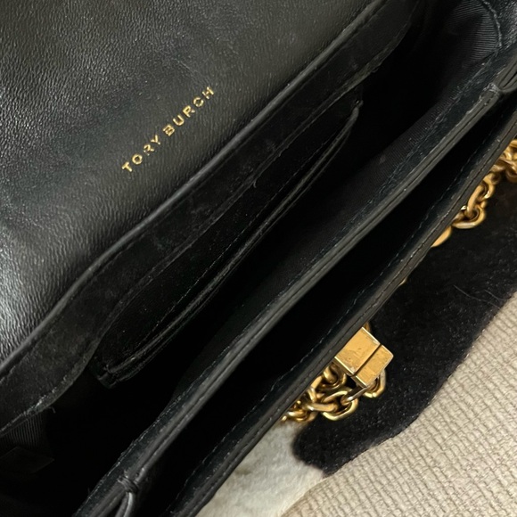 EUC Tory Burch Black Mini Crossbody Bag with Gold Chain - Picture 6 of 6